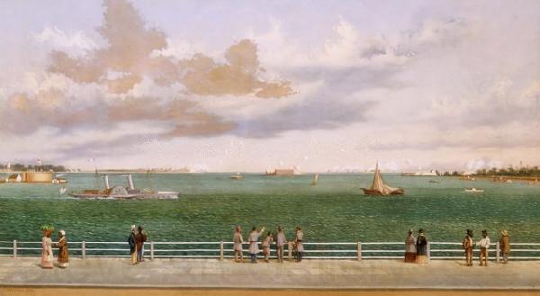 William Aiken Walker Charleston Harbor Germany oil painting art